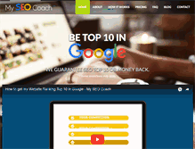 Tablet Screenshot of myseocoach.com